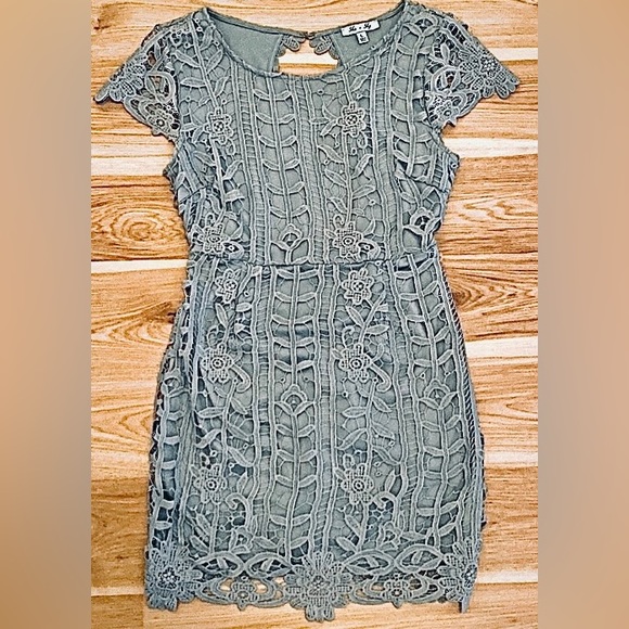 She + Sky Dresses & Skirts - She + Sky Dresses Robins Egg Blue Dress